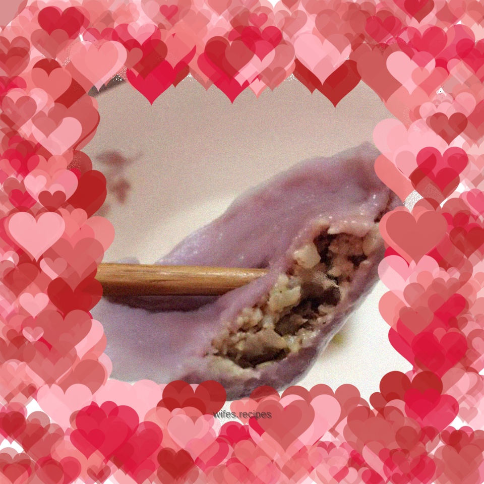 Purple Sweet Potato Dumplings