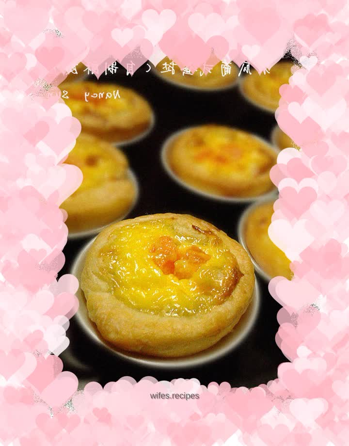 Papaya egg tart