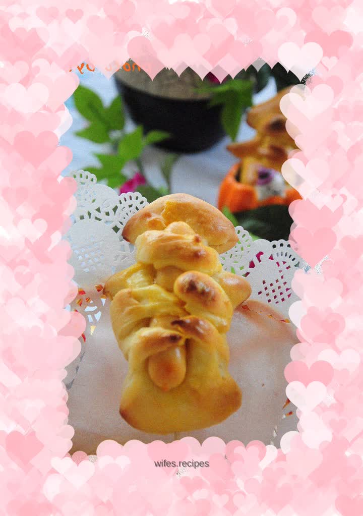 Handmade Christmas Sausage Bread