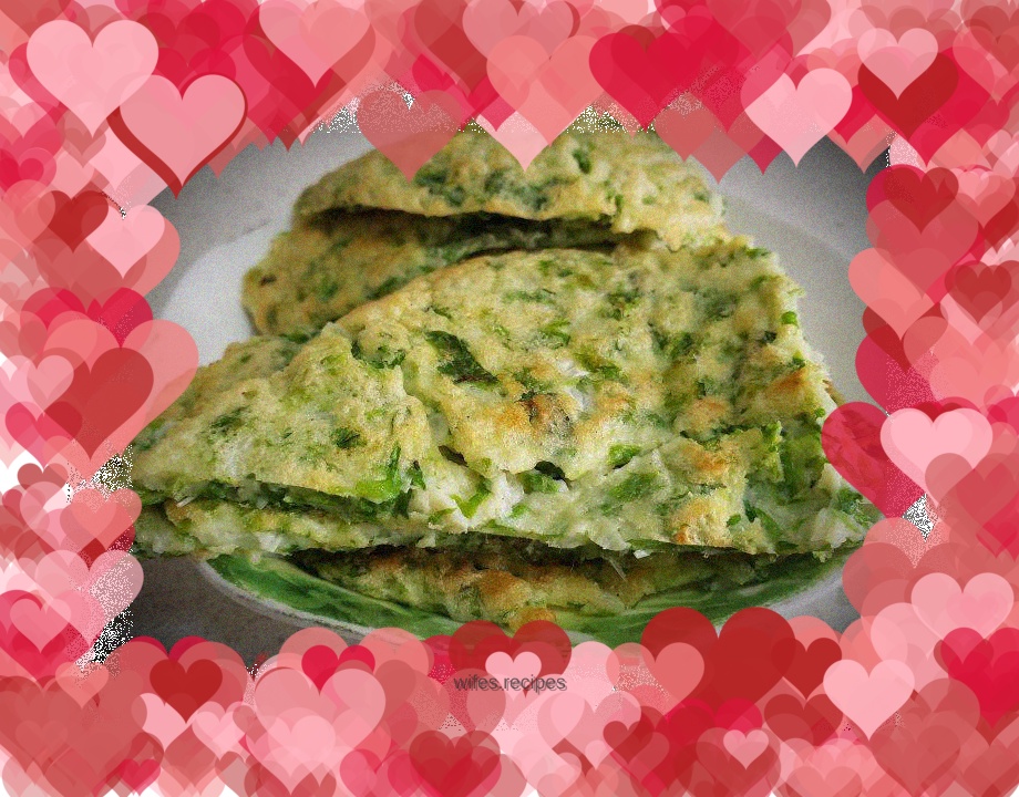 Chinese cabbage and egg pancakes