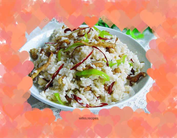 Simple meals are not simple---------------Spicy shredded pork fried rice