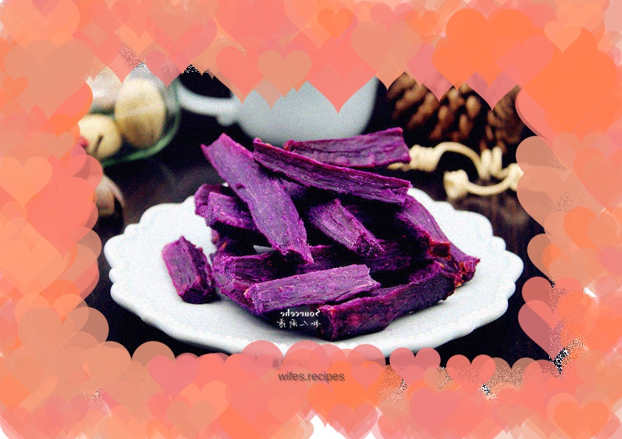 Weekend snacks, original dried purple sweet potato