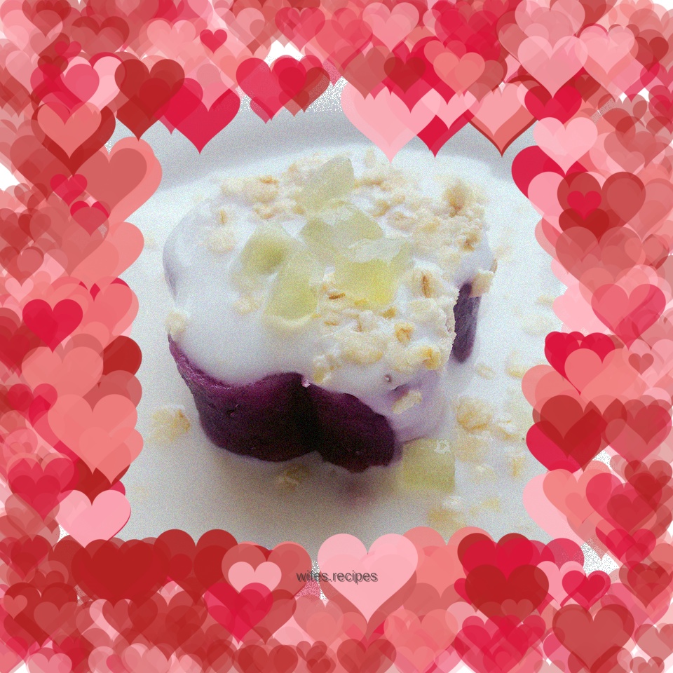 Yogurt Purple Sweet Potato Oat Tart