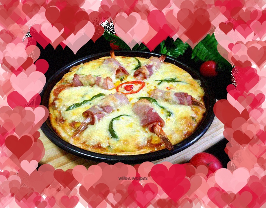 Bacon and Shrimp Pizza (8 inches)