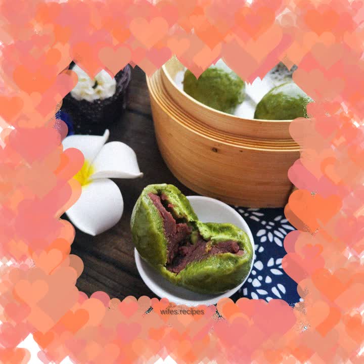 Bean paste green dumpling