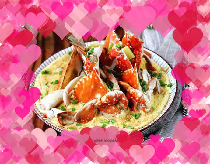 Swimming crab stewed eggs