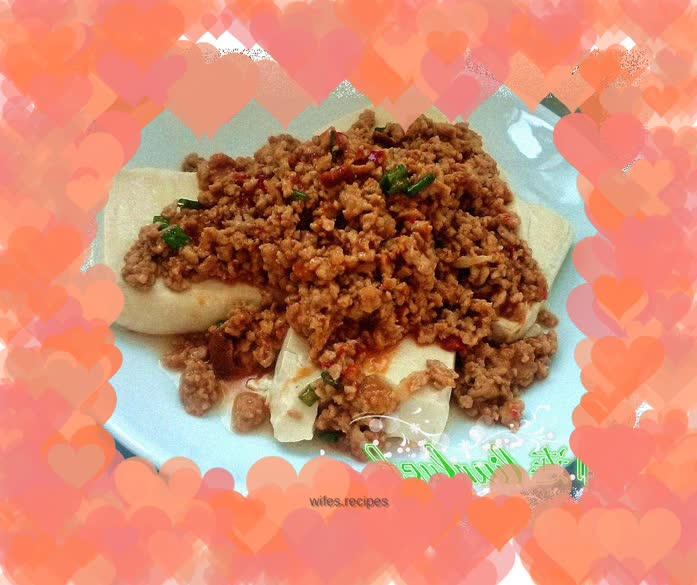 Make three dishes and one soup at once~~ minced meat and tofu