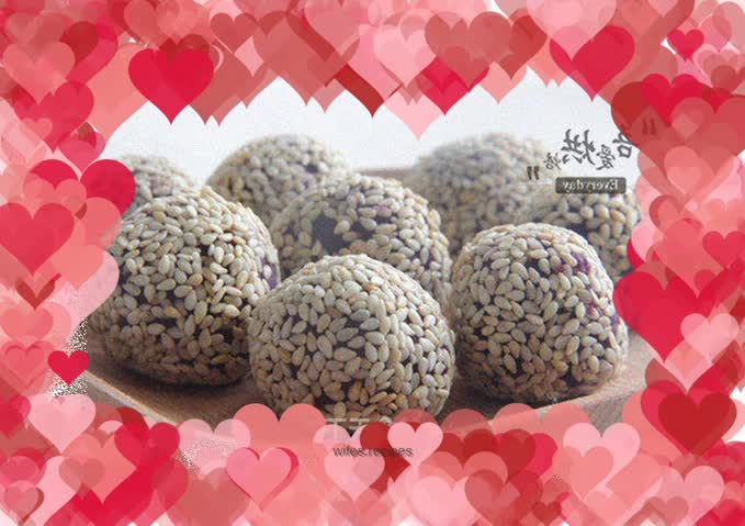 Small and delicate - purple sweet potato balls