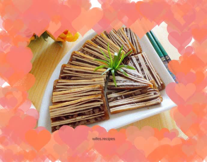 Bean skin and pig skin jelly