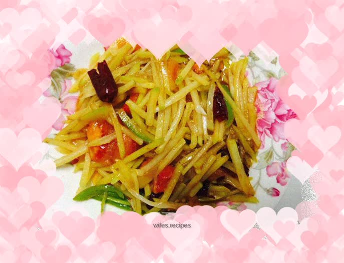 Fried shredded potatoes