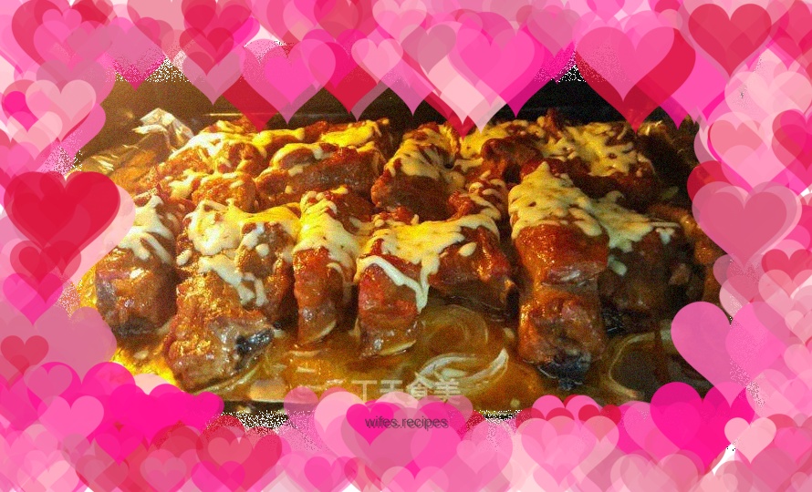 Korean cheese grilled ribs