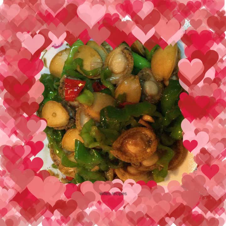 Stir-fried abalone with hot pepper