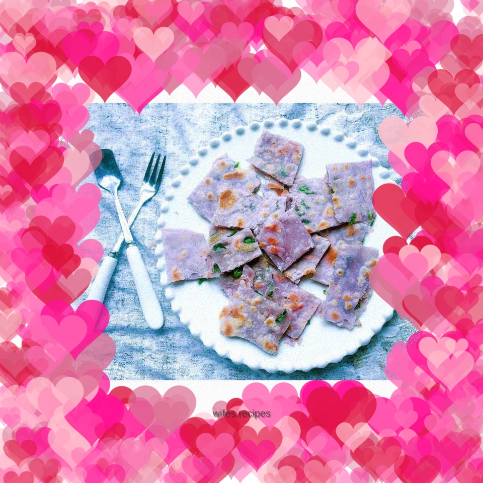 Purple Cabbage and Scallion Pancakes