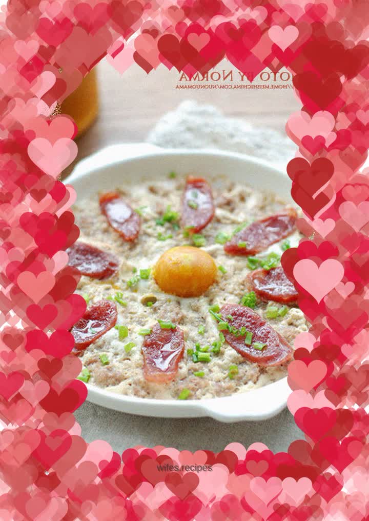 Steamed Salted Egg Pork Patties