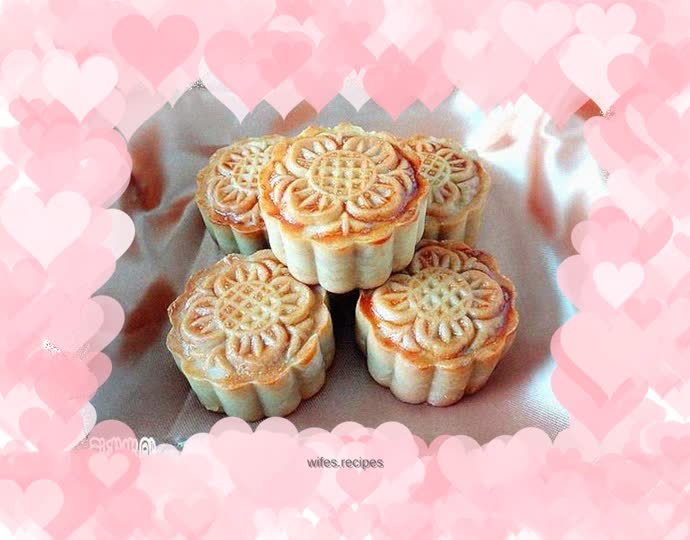 White kidney bean mooncake