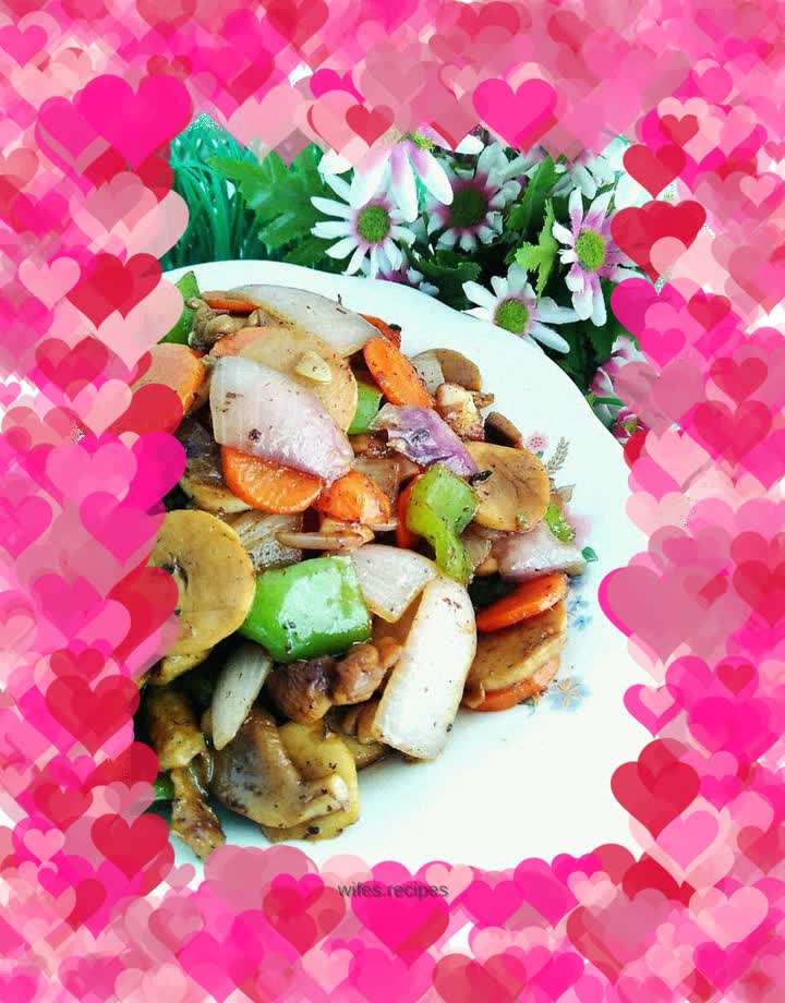 Stir-fried Chicken Legs with King Oyster Mushrooms