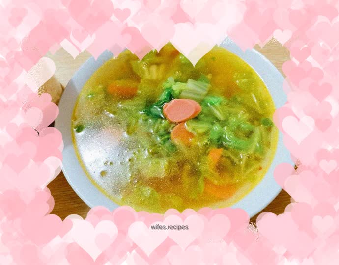 Ham and cabbage soup