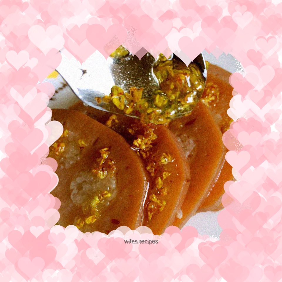 Osmanthus glutinous rice and lotus root