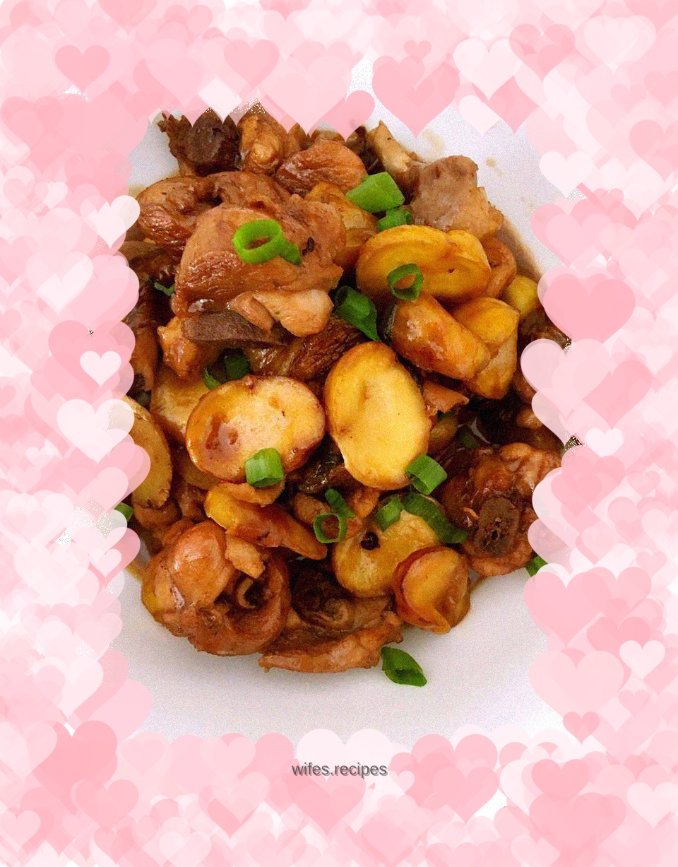 Chestnut roasted chicken legs