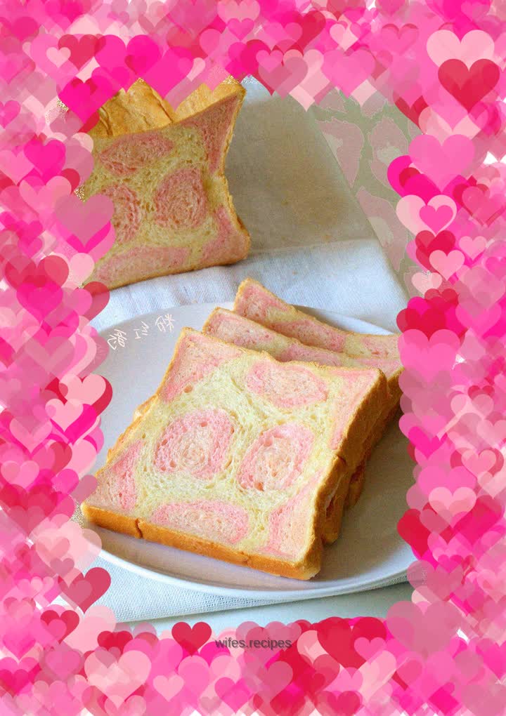 Pink leopard print toast