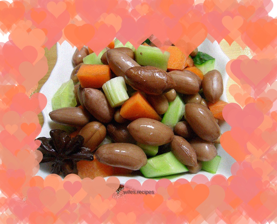 Boiled peanuts and soybeans