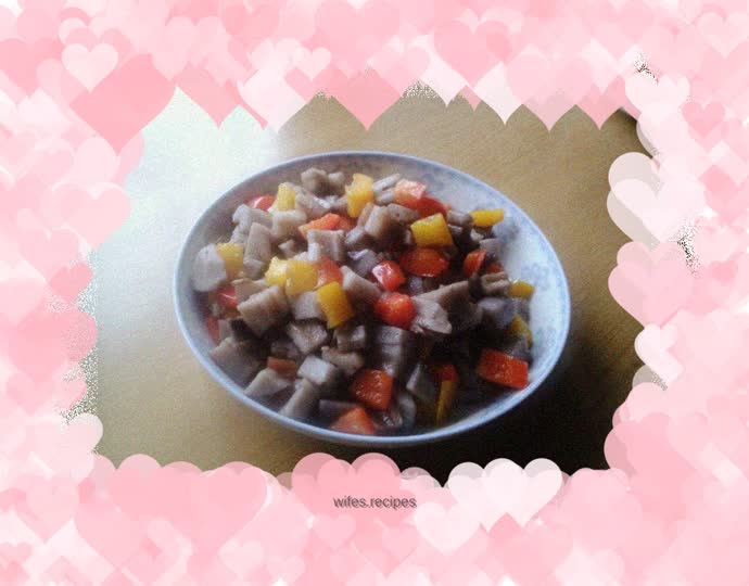 White lotus root cubes