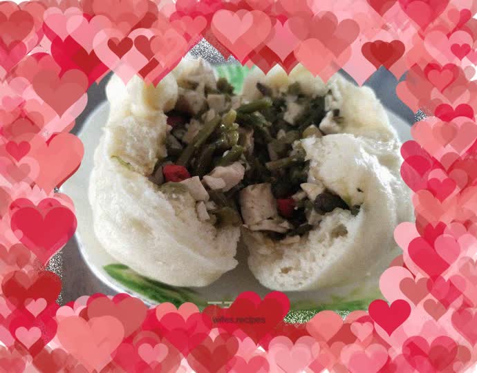 Sweet potato root and tofu buns