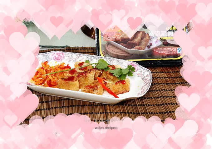 Pan-fried bean curd rolls