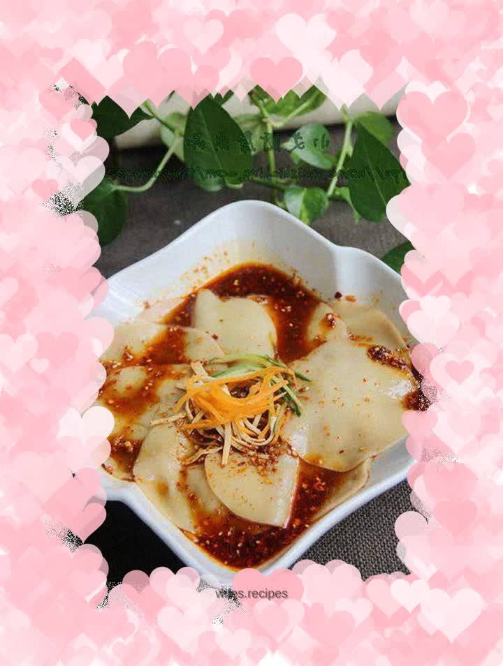 Dumpling Wraps with Sauce