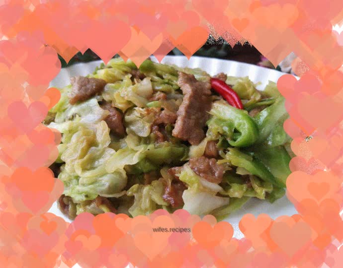 Beef Stir-fried Cabbage