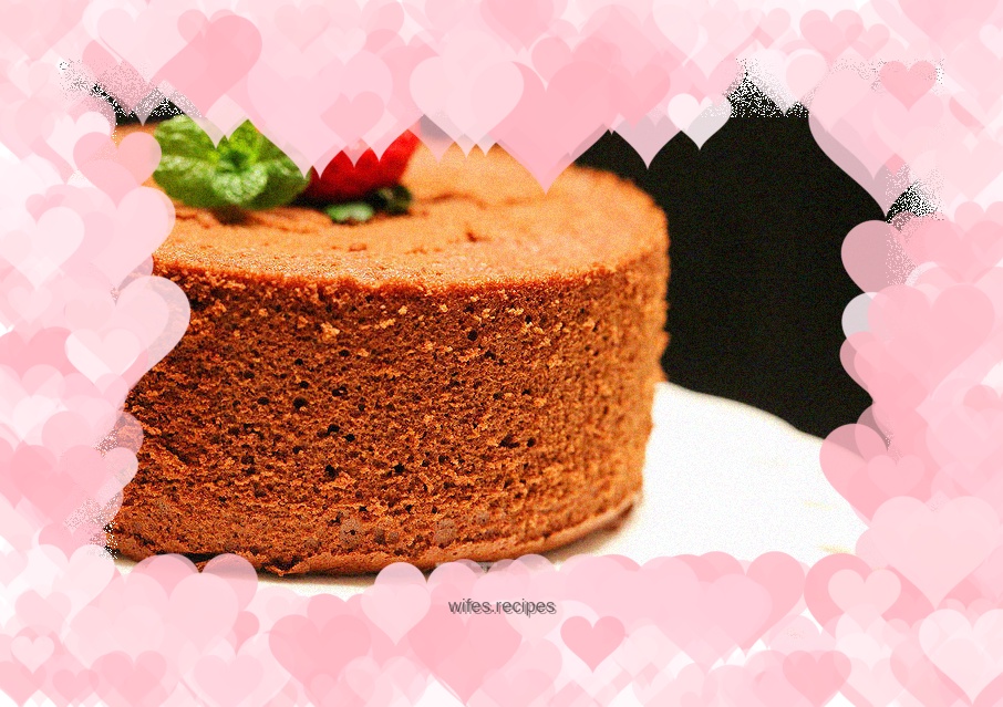 Chocolate chiffon cake