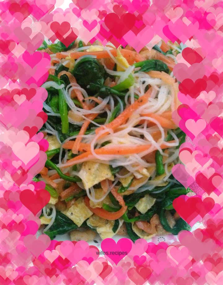 Cold Spinach Vermicelli