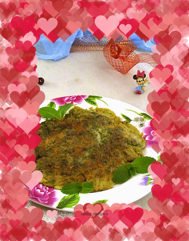 Mint omelette