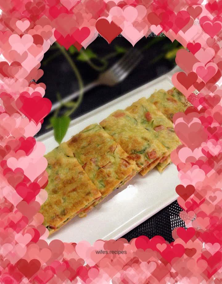 Cilantro Ham Pancakes