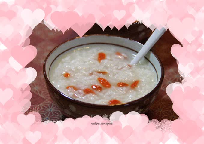 Wolfberry glutinous rice porridge