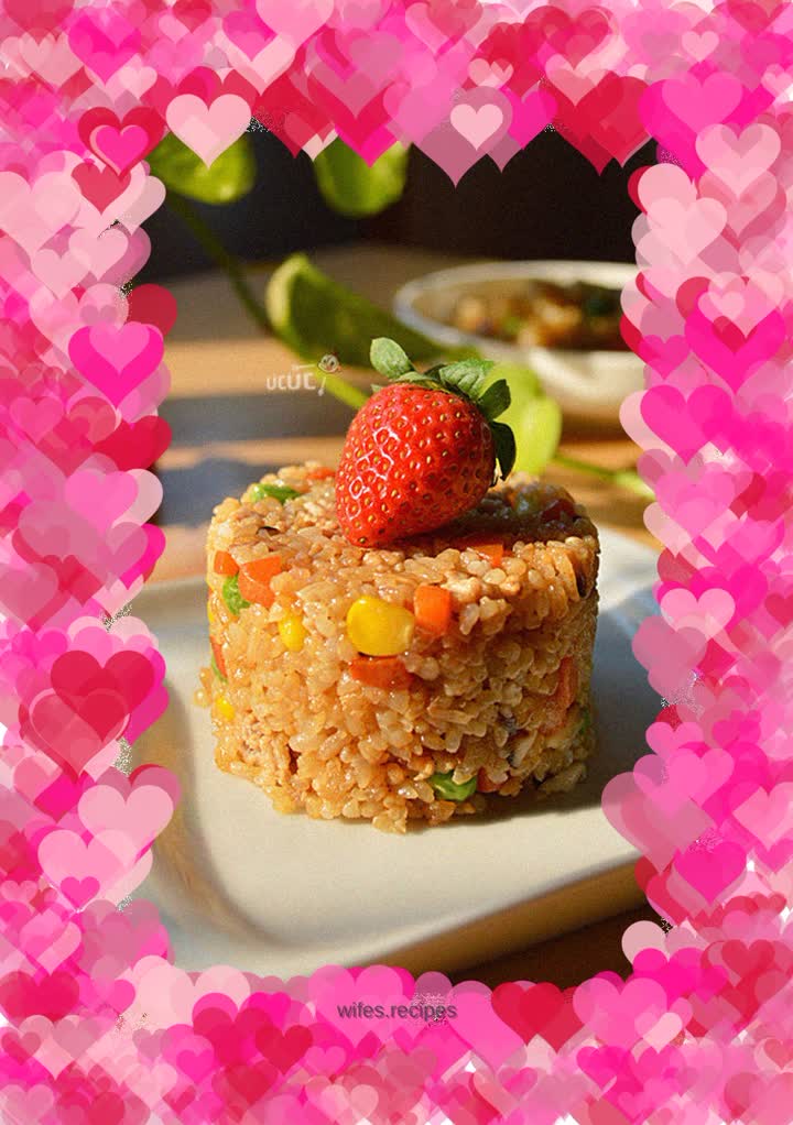 Colorful fried rice