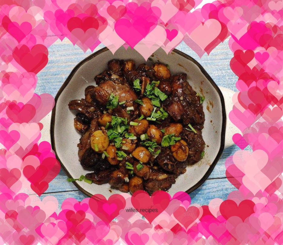 Chestnut stewed chicken