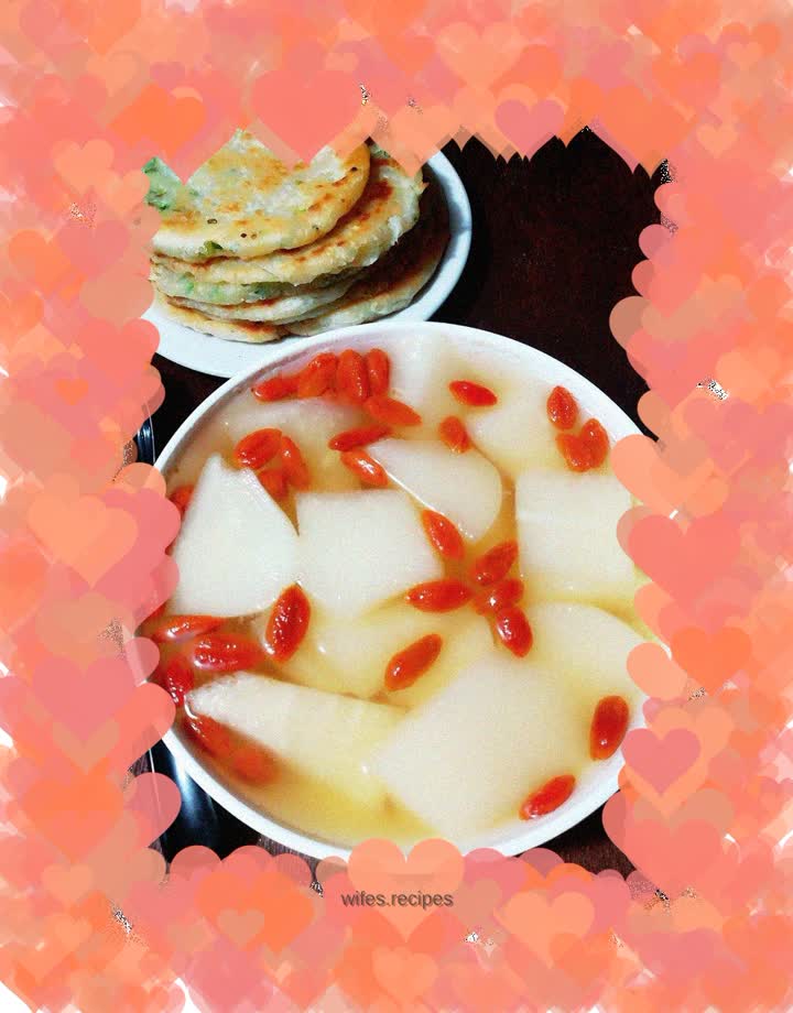 Sweet potato and wolfberry soup