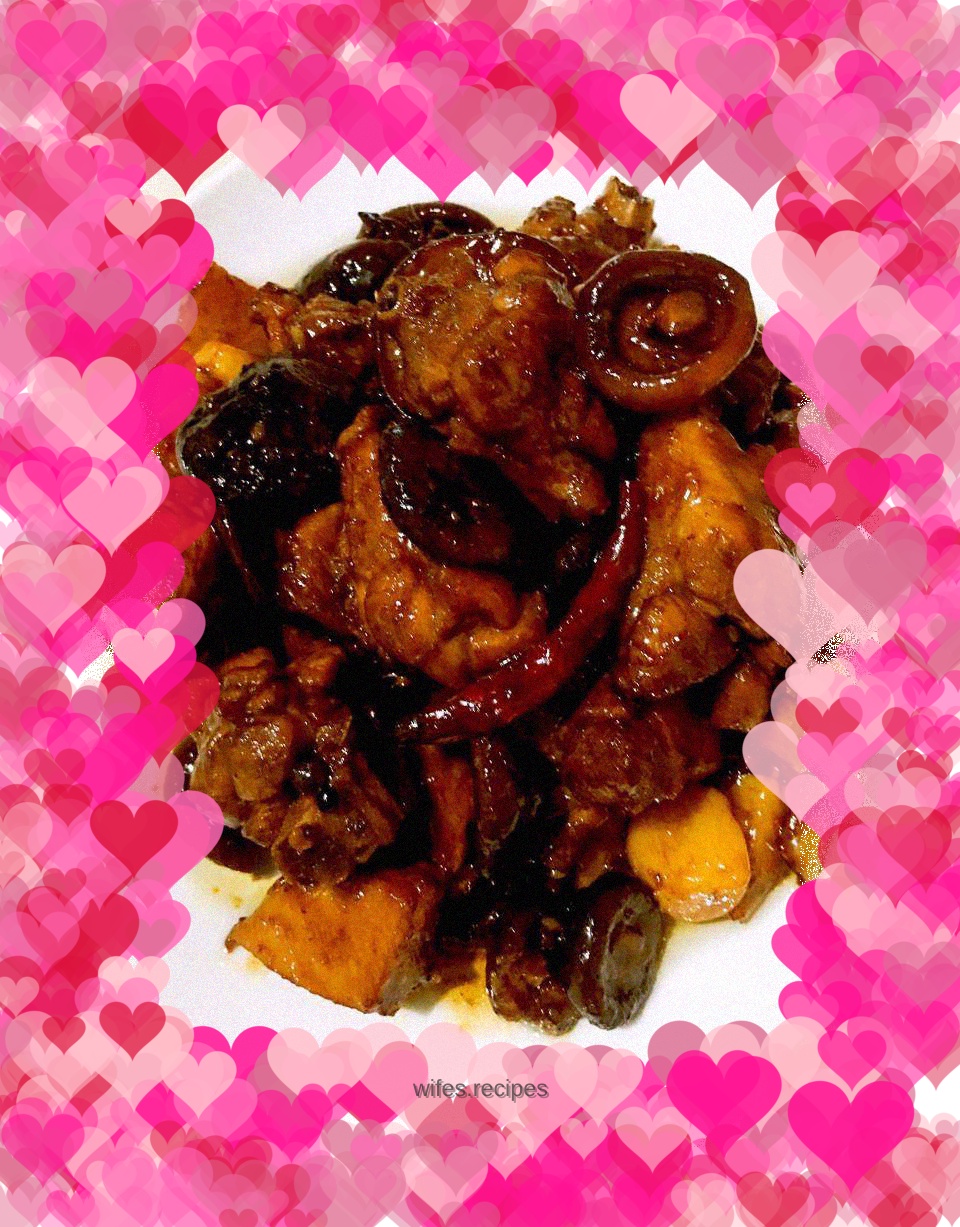 Braised Duck with Mushrooms