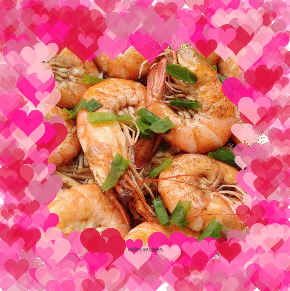 Shrimp and Enoki Mushrooms