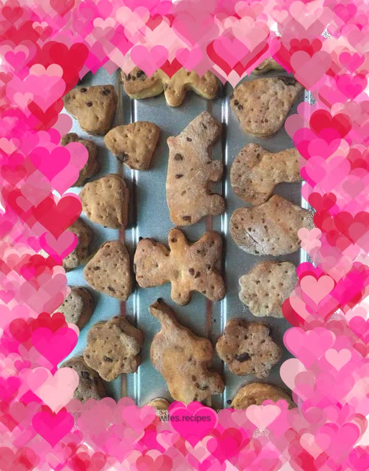 Chocolate diced cookies