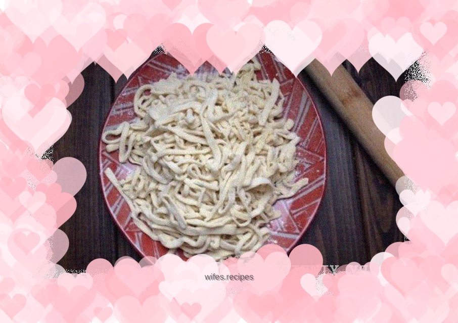 Handmade egg noodles