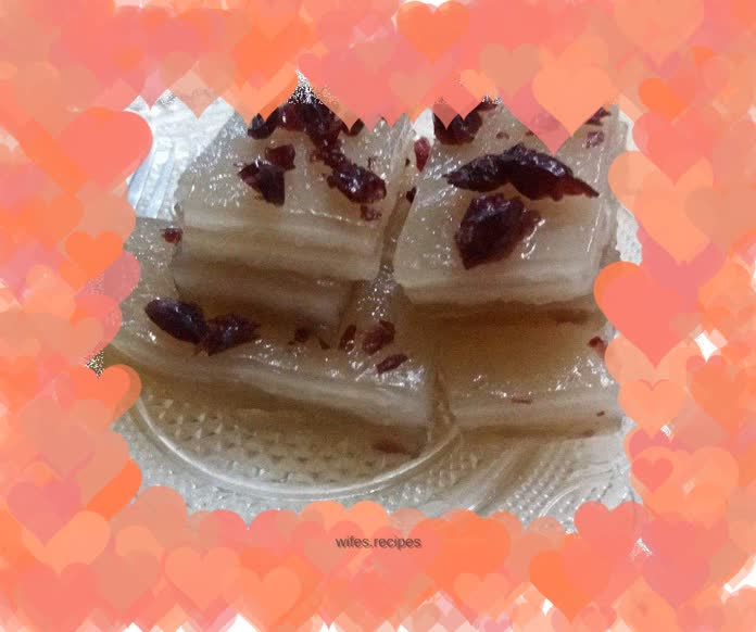 Cranberry Coconut Water chestnut cake