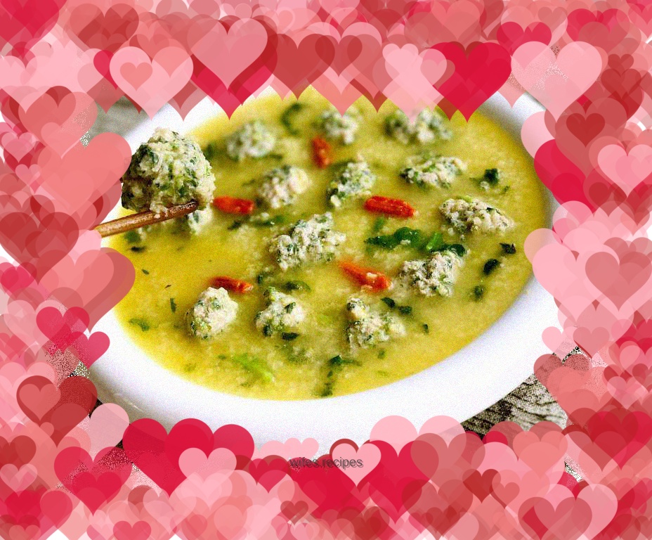 Millet and wild vegetable meatballs