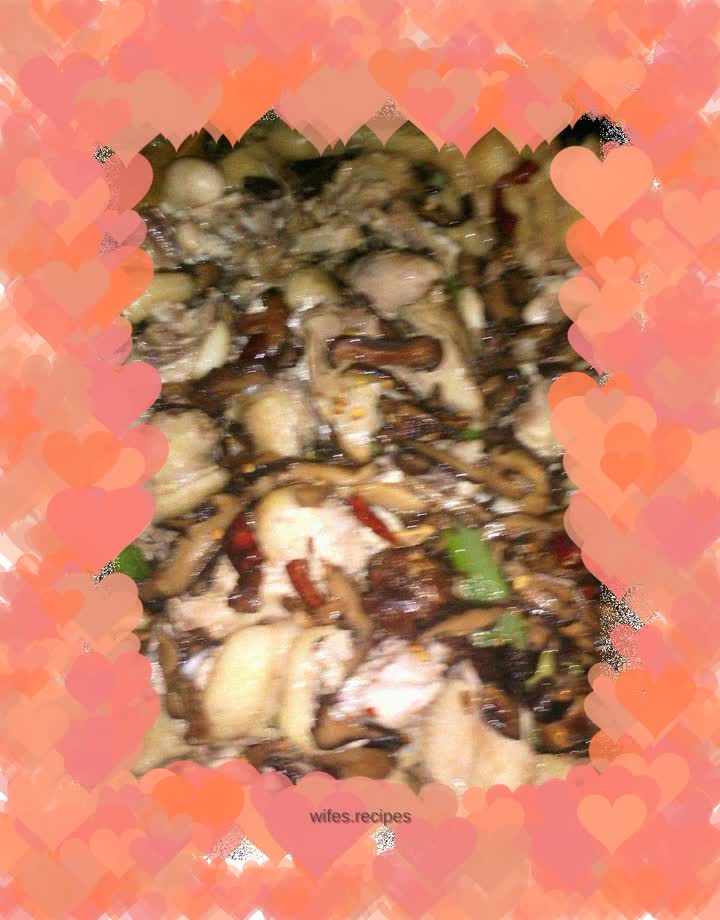 Mushroom stewed chicken