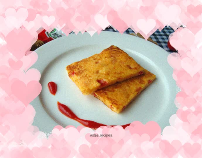 Milk-flavored egg pancake