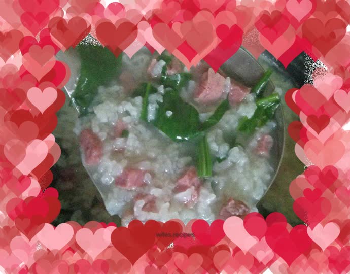 Spinach and Beef Porridge