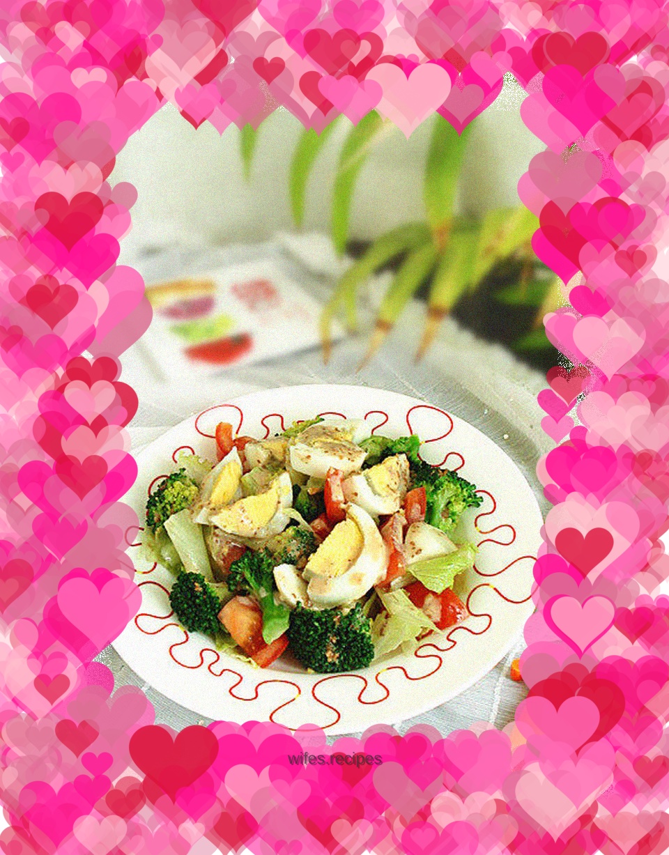 Refreshing salad with full nutrition