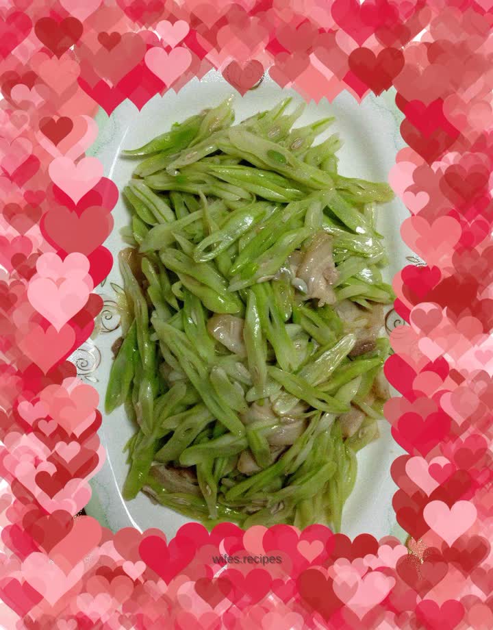 Stir-fried kidney beans