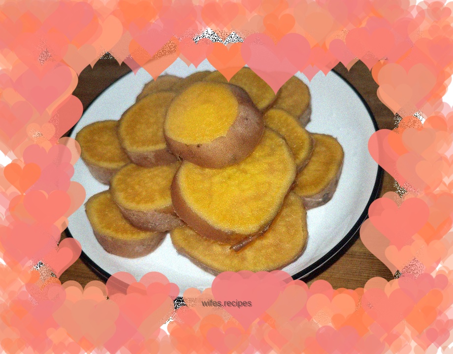 Boiled sweet potatoes